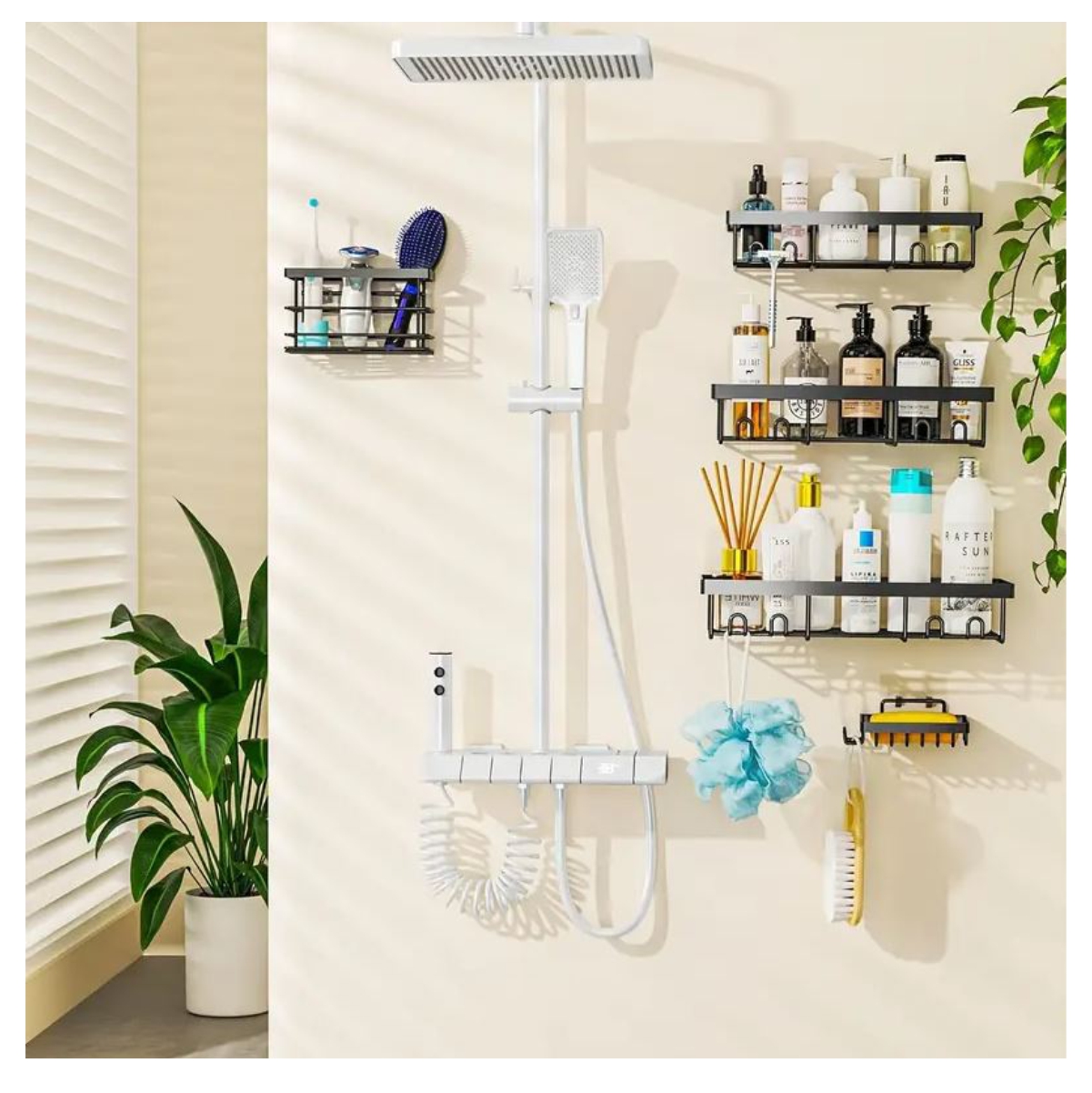 Miniatura 4 de Organizador Adhesivo Baño 5pcs Multi Uso